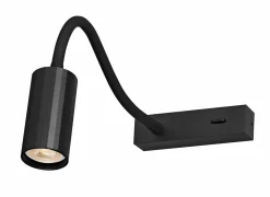 Wandlamp GU4 - aluminium - zwart