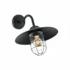 Wandlamp Melgoa zwart  60W E27