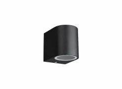 Wandlamp zwart 35W GU10