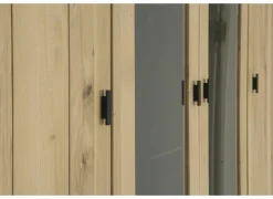 Wandmeubel Grimaldi 230cm - eik massief & decor - naturel