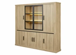 Wandmeubel Tibo 247cm - decor - French oak