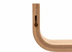 Wandplank Fixy 80x20xH10cm - MDF - naturel