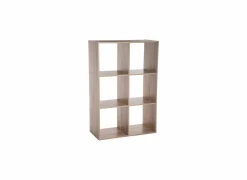 Wandrek Mix N' Modul 6 vakken 67,6x32x100,5cm - decor - naturel