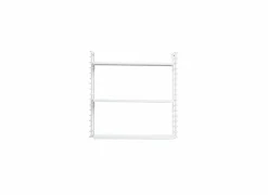 Wandrek Tomado 70x21x68cm - staal - wit