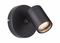 Wandspot Alessia mat zwart 5W GU10