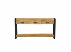 Wandtafel Sanguine 150x35cm - mango massief - natuur