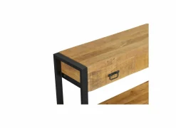 Wandtafel Sanguine 150x35cm - mango massief - natuur