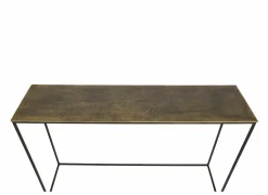 Wandtafel Steam 119x30cm - aluminium & ijzer - antique brass