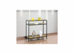 Wandtafel Tower 83x30cm - melamine & metaal - wild oak