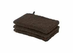 Washandje London 16x22cm - katoen - pecan