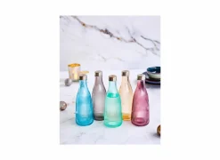 Waterfles Atla 1L - glas - transparant