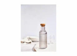 Waterfles Raya 1L - glas - grijs