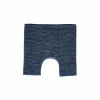 Wc-mat Indiana Shape 50x50cm - chenille - blauw