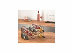 Wijnrek Smart Kitchen 43x12x22cm - metaal - zwart