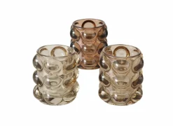 Windlicht Bubbles H9cm - glas - multicolor