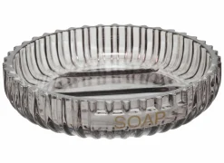 Zeepbakje Glass Ø11x2,5cm - glas - grijs