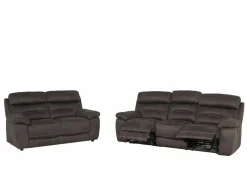 Zetel Ave 3+2-zit - stof - grijsbruin met relax