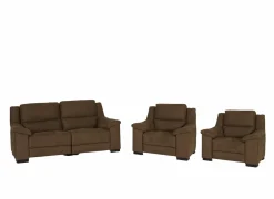 Zetel Berry 3+1+1-zit - stof - cognac