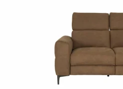 Zetel Blake 2-zit - stof - cognac met manueel verstelbare hoofdsteunen