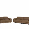Zetel Blake 3+2-zit - stof - cognac met relax