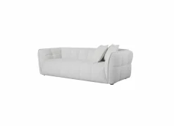 Zetel Bowie 3-zit - stof - grijs & wit