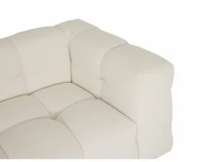 Zetel Bubble 4-zit - stof - wit