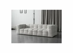 Zetel Bubble 4-zit - stof - wit