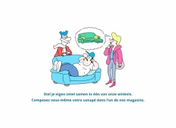 Zetel Centanni 2,5+2-zit - stof - grijs met relax