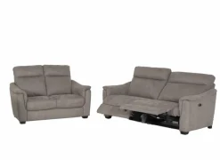 Zetel Centanni 2,5+2-zit - stof - grijs met relax