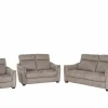 Zetel Centanni 2,5+2+1-zit - stof - grijs met relax