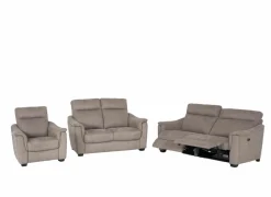 Zetel Centanni 2,5+2+1-zit - stof - grijs met relax