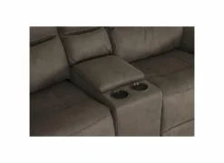 Zetel Cluny 3+2-zit - stof - bruingrijs met relax