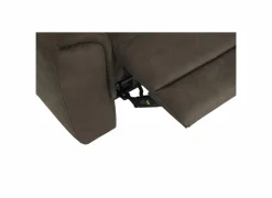 Zetel Cluny 3-zit - stof - bruingrijs met relax