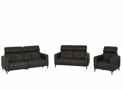 Zetel Dervaux 3+2+1-zit - stof - antraciet