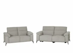 Zetel Funk 3+2-zit - stof - grijs met relax