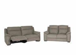 Zetel Grande 3+2-zit - stof - silver grey met relax