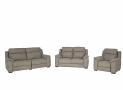 Zetel Grande 3+2+1-zit - stof - silver grey met relax