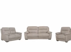 Zetel Judd 2,5+2+1-zit - stof - silver grey