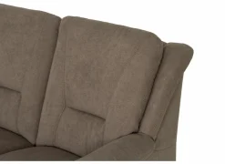 Zetel Marente 3+2+1-zit - stof - bruin met poef