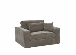 Zetel Marlon 1-zit - stof - bruin