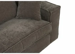 Zetel Marlon 3+1-zit - stof - bruin