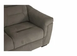 Zetel Notch 2,5+2-zit - stof - donkergrijs met relax