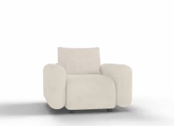 Zetel Olivio 119x114cm - stof - beige