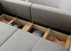 Zetel Relax Bigsofa 4-zit - stof - chenil lichtgrijs