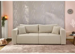 Zetel Relax Bigsofa 4-zit - stof - chenile beige