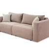 Zetel Relax Bigsofa 4-zit - stof - rosa
