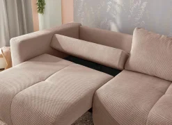 Zetel Relax Bigsofa 4-zit - stof - rosa