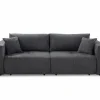 Zetel Relax Bigsofa 4-zit - stof - chenil antraciet