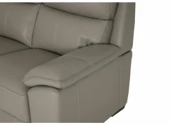 Zetel Singer 2,5+2-zit - leder - taupe