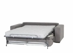 Zetelbed 2 persoons stof grijs